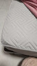 A類(lèi)防水隔尿床笠單件夾棉加厚席夢(mèng)思床墊保護罩防塵床單床罩床套 【防水款 】A類(lèi)母嬰級回行格淺灰 床笠單件150x200cm》30cm內床墊 曬單實(shí)拍圖