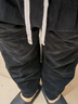 頂峰保羅（Dingfengbaoluo）純棉休閑褲子男春秋款冬季闊腿寬松直筒工裝長(cháng)褲HM9901黑色L 曬單實(shí)拍圖