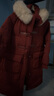 香影安可拉紅羽絨服女高級感2025冬季新款中長(cháng)款白鴨絨大毛領(lǐng)外套 紅色 S 曬單實(shí)拍圖