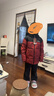 波司登25羽絨服兒童5A抗菌短款加厚防寒新年紅親子連帽外套 曬單實(shí)拍圖