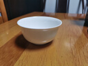 斯凱綈（Sky Top）米飯碗骨瓷小湯碗純白陶瓷家用酒店餐具套裝4.5英寸金鐘碗10件 曬單實(shí)拍圖