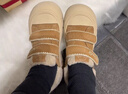 卓詩(shī)尼加絨加厚板鞋女2025冬季新款厚底保暖棉鞋魔術(shù)貼休閑鞋 駝色 40 曬單實(shí)拍圖