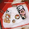 PopSockets【暖絨絮語(yǔ)】泡泡騷xHello Kitty秋冬限定合作系列蘋(píng)果手機支架磁吸氣囊防摔磁吸流沙硅膠圓啪嗒 雪舞流光+花瓣粉【站立】啪嗒盤(pán) 曬單實(shí)拍圖