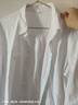 暖喬（Nuanqiao）全棉牛津紡純棉襯衫女長(cháng)袖寬松春秋白色工裝休閑打底襯衣 白色 L（115-130斤） 曬單實(shí)拍圖