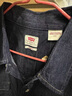 Levi's李維斯男士經(jīng)典寬松藍色牛仔襯衫時(shí)尚簡(jiǎn)約美式水洗情侶外套 深藍色 S 曬單實(shí)拍圖