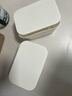 晟旎尚品雜物收納盒家用零食玩具桌面儲物盒玩具零食整理筐整理箱收納箱 大號加高加厚【2只裝】帶蓋 白色 曬單實(shí)拍圖