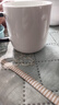 品喻（PINYU）馬克杯陶瓷帶蓋勺茶杯家用咖啡杯高顏值水杯男女情侶杯子貓咪白色 曬單實(shí)拍圖