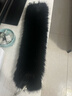 韓版仿狐貍毛珍珠對扣圍脖毛領(lǐng)子圍巾純色加厚保暖仿皮草圍秋冬女 黑色 曬單實(shí)拍圖