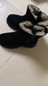 達芙妮雪地靴女冬季加絨加厚保暖短靴東北大棉鞋子 4023608085 黑色 37  曬單實(shí)拍圖