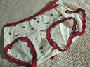 莫代爾紅色內褲女士純棉抗菌加長(cháng)襠中腰花邊少女三角褲本命年騏驥紅短褲 【3條裝】波點(diǎn)紅+蝴蝶結+紅小熊 L 【推薦90-110斤】 曬單實(shí)拍圖