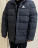 阿迪達斯（adidas）三葉草系列 中性 3S LONG DOWN U 長(cháng)款羽絨服 KC2564 黑色  M  曬單實(shí)拍圖