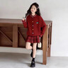 moonkids童裝女童新年衣服大紅色毛衣褲裙兩件套兒童冬季過(guò)年套裝 19805紅色毛衣 110 cm 曬單實(shí)拍圖