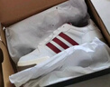 adidas ENTRAP美式校園風(fēng)運動(dòng)少年感復古籃球風(fēng)板鞋男女阿迪達斯 白色/紅色   41 曬單實(shí)拍圖
