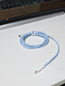 能適蘋(píng)果充電線(xiàn)PD30W數據線(xiàn)蘋(píng)果手機適用iPhone14/13/12/8快充Type-C平板車(chē)載編織線(xiàn)1.5米藍 曬單實(shí)拍圖