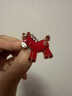 蘇十六2026胸針高檔女氣質(zhì)本命年生肖小馬高級感胸章別針配飾品禮物女 紅色雪花小馬胸針 曬單實(shí)拍圖