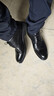 百麗（Belle）通勤商務(wù)鞋男商場(chǎng)同款真皮正裝鞋純色系帶7TN01AM3預售 黑色 42 (260mm) 曬單實(shí)拍圖