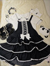 TO ALICE【To Alice】熊之原創(chuàng  )lolita古早昭和蛋糕三層裙擺背帶裙襯衫套裝 C8637黑色背帶裙 M 曬單實(shí)拍圖