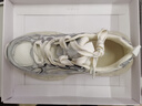 百麗銀色質(zhì)感小果凍老爹鞋女秋透氣網(wǎng)面運動(dòng)鞋B2049CM4 銀色 39 曬單實(shí)拍圖