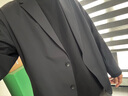 速寫(xiě)男裝2025春新品寬松單排扣長(cháng)袖西服簡(jiǎn)約通勤時(shí)尚9P2710450 001本黑 M 曬單實(shí)拍圖