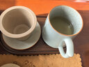 唐豐李桂蓮汝窯茶杯高端辦公杯茶水分離杯水杯茶具禮物節日伴手禮 曬單實(shí)拍圖