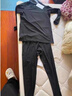 艾倫伯頓（Alen Botun）健身服男套裝高彈壓縮秋季保暖內衣速干衣冬天運動(dòng)緊身訓練跑步服 黑黑兩件套【升級二代保暖絨】 XL (145-165)斤 曬單實(shí)拍圖