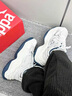卡帕（Kappa）女鞋厚底增高老爹鞋女2026年新款百搭休閑鞋女軟底戶(hù)外運動(dòng)鞋子女 經(jīng)典白/海昌藍/銀色 38 曬單實(shí)拍圖
