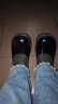浮夏31-46特大碼高跟鞋2025新款春秋季超高厚底8CM白色法式瑪麗珍鞋42 885黑色光板亮光【升級版】 46 曬單實(shí)拍圖