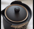 萬(wàn)仟堂旅行茶具 戶(hù)外泡茶茶具套裝陶瓷高檔帶包 龍行天下·快客杯黑鐵釉 曬單實(shí)拍圖
