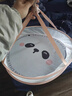 潔麗雅晾衣網(wǎng)曬襪子神器曬衣籃羊毛衫平鋪晾曬網(wǎng)兜家用毛衣晾曬架 【粉色】單層45有圍【圓形 卡通熊貓印花款】 【升級網(wǎng)面/加粗骨架】 曬單實(shí)拍圖