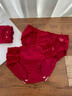 雅鹿本命年紅內褲女紅色女士純棉10A抑菌加長(cháng)襠少女生無(wú)痕三角短褲 【雅致雙蝶褲+甜心蝴蝶結】 2條 L （建議100-120斤） 曬單實(shí)拍圖