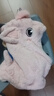 牧萌兒童帽子秋冬季立體暖絨帽男女童保暖套頭帽寶寶學(xué)生卡通帽 粉色 曬單實(shí)拍圖