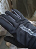 UNFADER冬季防風(fēng)防水加絨保暖觸屏秋冬季戶(hù)外電動(dòng)車(chē)手套防滑騎行專(zhuān)用手套 男款-黑色【蓄熱太空絨】防風(fēng)防潑水/可觸屏 均碼 曬單實(shí)拍圖