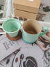 叁旬（sanxun） 知行陶瓷泡茶馬克杯帶蓋過(guò)濾水杯女男辦公室茶水分離杯子定制 知行馬克杯【湖蘭釉】 曬單實(shí)拍圖