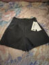 :CHOCOOLATE  it女裝韓系毛呢短褲女士2025冬季新款星空亮片高腰a字闊腿靴褲 灰色 S 曬單實(shí)拍圖