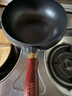 歐樂(lè )菲（OLOFE）章丘手打小鐵鍋大肚無(wú)涂層炒鍋圓肚小錘鐵鍋黑美人大肚黑鐵鍋26cm 曬單實(shí)拍圖