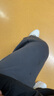 JEEP美國正品高端垂感休閑褲春季男士痞帥闊腿寬松直筒褲運動(dòng)衛褲春秋 灰色 常規 【商場(chǎng)同款】 XL  【適合145斤左右】 曬單實(shí)拍圖