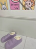 防水包跟棉拖鞋女士冬季情侶居家用外穿防滑加絨保暖踩屎感棉鞋男 皮粉 40-41 （建議拍大一碼） 曬單實(shí)拍圖