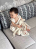 ELLE BABY嬰兒夏季連體睡袋 A類(lèi)莫代爾紗布無(wú)袖背心分腿防踢護肚室內睡衣 碎花萌兔【前二后二*推薦室內溫度28℃以上】 73【推薦身高45cm-80cm】 曬單實(shí)拍圖