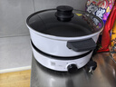 美的（Midea）電火鍋 火鍋專(zhuān)用鍋3-4人 電鍋一體家用多功能鍋 一鍋多用宿舍電煮鍋 電熱鍋分體可拆 4L 【底座可當電磁盤(pán)】26easy501 曬單實(shí)拍圖
