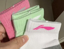 李寧（LI-NING）羽毛球襪運動(dòng)襪中筒女款 AWSM244-1000 三雙裝（女款） 曬單實(shí)拍圖