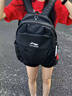 LI-NING李寧雙肩包初中高中生大學(xué)生書(shū)包大容量休閑百搭旅行包雙肩背包韓 LN8870經(jīng)典黑 中號 曬單實(shí)拍圖