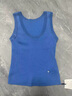 太平鳥(niǎo)【商場(chǎng)同款】女裝2025夏季新款三醋酸天絲線(xiàn)背心A1EFF2117 藍色 S 155 曬單實(shí)拍圖