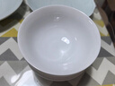 紅葉（RL）景德鎮國瓷中餐具碗盤(pán)碟家用高溫釉下如鈺白純色碗盤(pán)情侶二人食 如鈺白23頭套組(簡(jiǎn)易裝) 曬單實(shí)拍圖