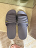 酷趣coqui居家簡(jiǎn)約浴室拖鞋男女士沙灘洗澡涼拖CQ-7922 隕石灰 44-45 (255mm) 適合42-43 曬單實(shí)拍圖