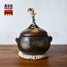萬(wàn)古窯日本原裝進(jìn)口萬(wàn)古燒辮子砂鍋老式陶瓷土鍋家用干燒不裂煲湯煲粥 3合栗子鍋送辮子 1-2人 1.7L 曬單實(shí)拍圖