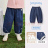 JELLYBABY[7A抗菌]女童牛仔褲秋季寶寶寬松燈籠褲小童休閑秋裝兒童褲子女孩 曬單實(shí)拍圖