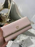 袋鼠長(cháng)款錢(qián)包女士手拿包時(shí)尚百搭多功能卡位高級感真皮大容量手拿包 款式一粉色 曬單實(shí)拍圖