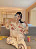 阿寶莉2026新款春秋季天睡衣女長(cháng)袖帶胸墊大碼可愛(ài)長(cháng)褲套裝可外穿家居服 81136 【帶胸墊】 L 建議體重100-120斤 曬單實(shí)拍圖