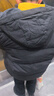 安奈兒（Annil）童裝男童短款羽絨服2025冬新款 黑色 150 曬單實(shí)拍圖