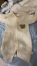 初生嬰兒衣服純棉加厚連體衣冬季新生兒男女寶寶夾棉保暖棉服爬服 2件-冬款(樹(shù)葉熊+繡花熊) 80cm  (18-22斤以?xún)? 曬單實(shí)拍圖